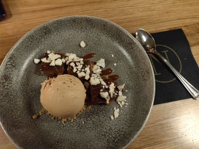 Caramel shortcake als dessert